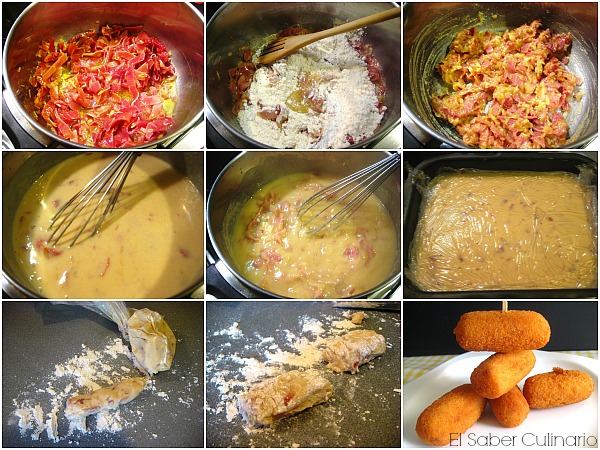 como hacer croquetas caseras de jamon paso a paso